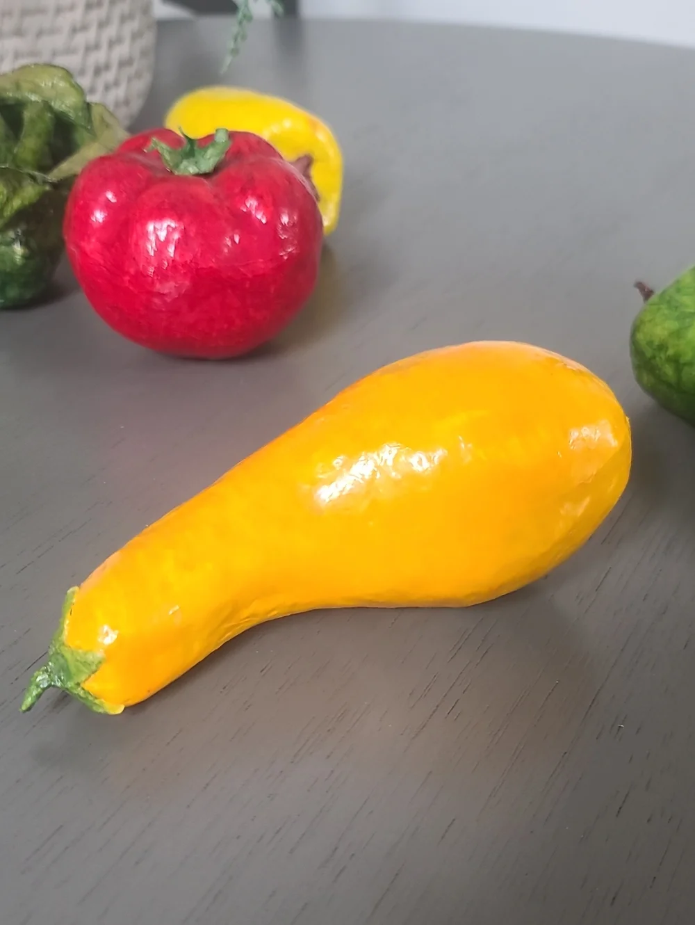 Handmade Paper Mache  Vegetable Set Of 8
